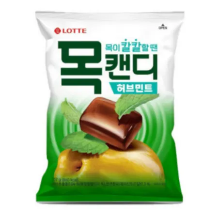 목캔디 허브민트 봉지 217G 롯데제과