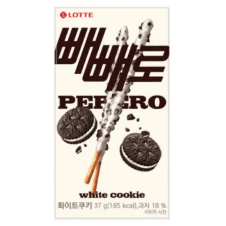 빼빼로 화이트쿠키 37G 롯데제과 이미지