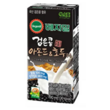 검은콩 아몬드 호두 두유 1BOX 190ML X 24개입 정식품