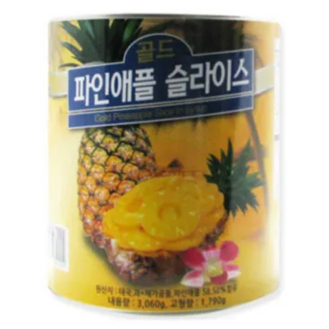 골드 파인애플 통조림 슬라이스 3.06KG 아주쿡
