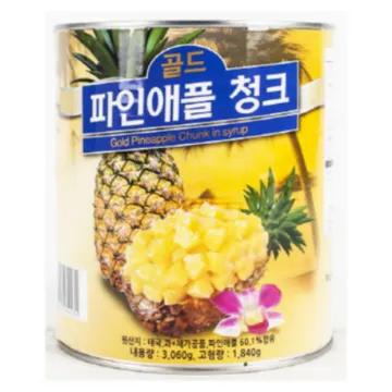 골드 파인애플 통조림 청크 3.06KG 아주쿡