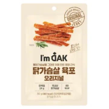 닭가슴살 육포 오리지널 30G 아임닭