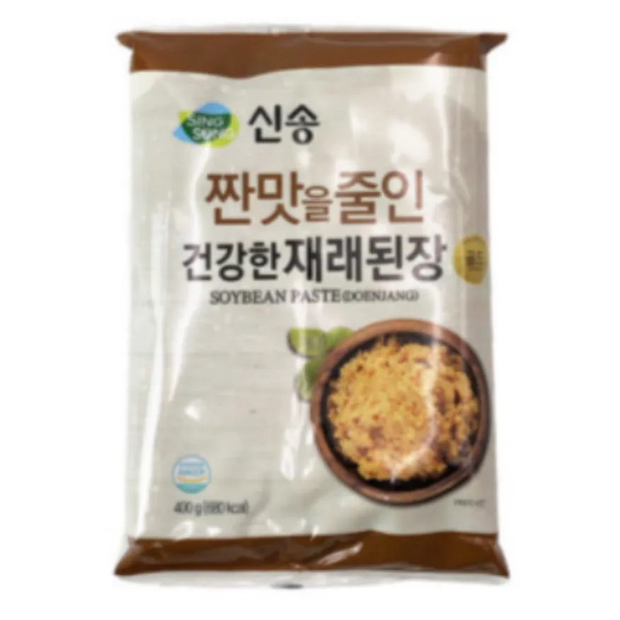 짠맛을 줄인 건강한 재래 된장 신송 400g 비닐 이미지