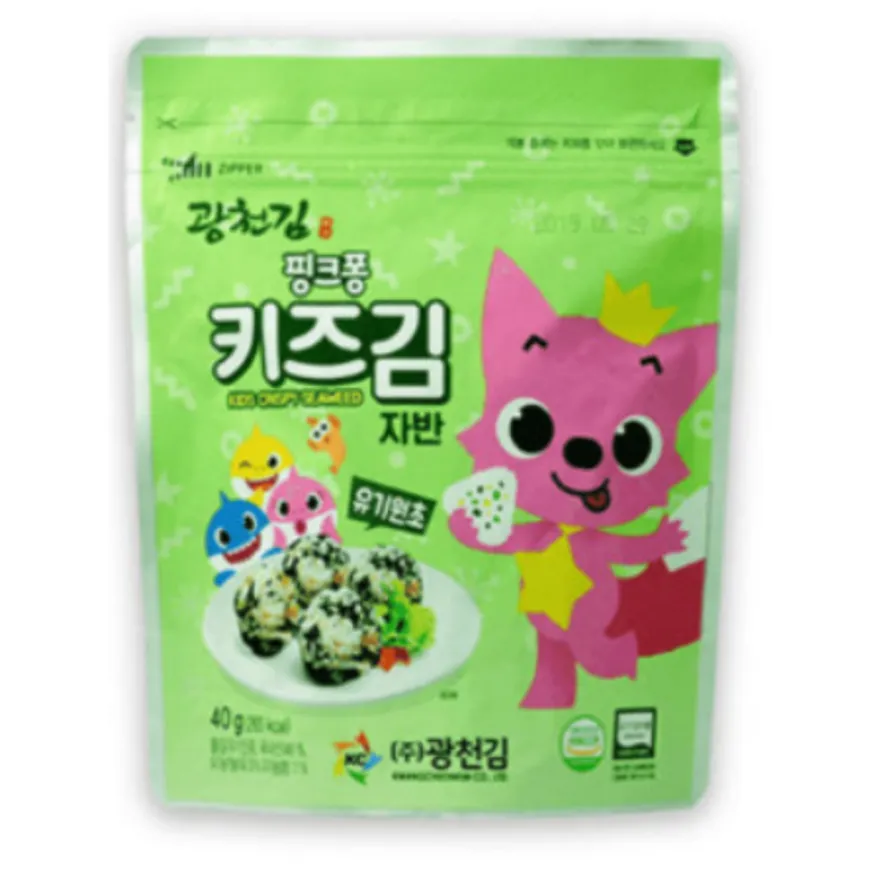 핑크퐁 키드 김자반 40G 광천김 이미지