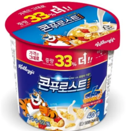 콘 푸로스트컵 시리얼 40G X 12EA 1BOX 켈로그