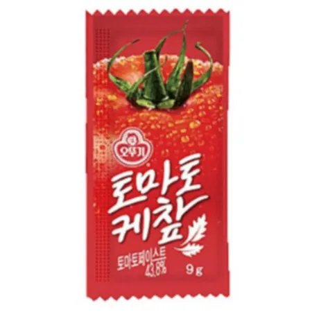 일회용 토마토 케찹 9KG 1BOX 9G X 1000개입 오뚜기 이미지