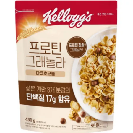 프로틴 그래놀라 다크 초코볼 450G 켈로그