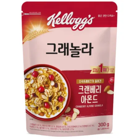크랜베리 아몬드 그래놀라 300G 켈로그