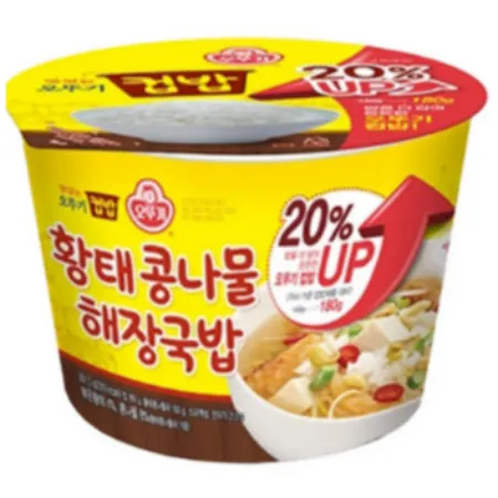 황태콩나물 해장국밥 1BOX  301.5G X 12개입 오뚜기