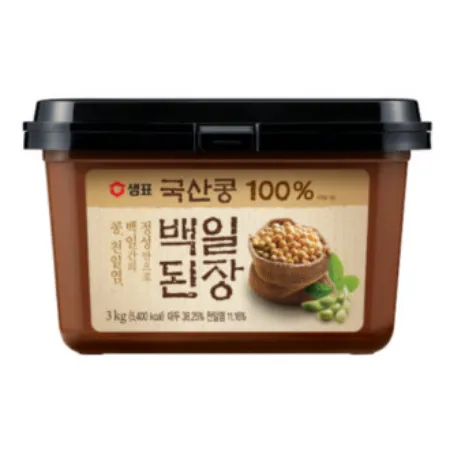 우리 국산 콩 100% 백일 된장 샘표 3KG 100일