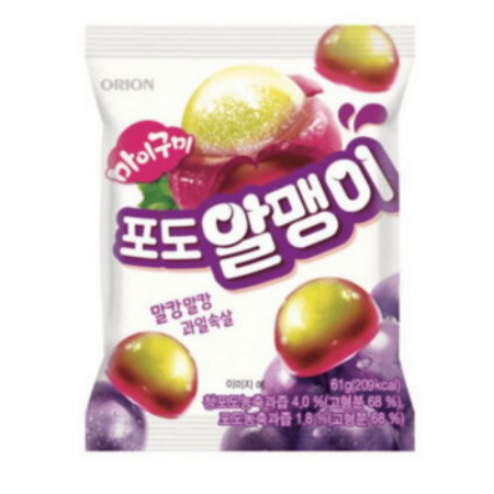 마이구미 포도 알맹이 67G 오리온