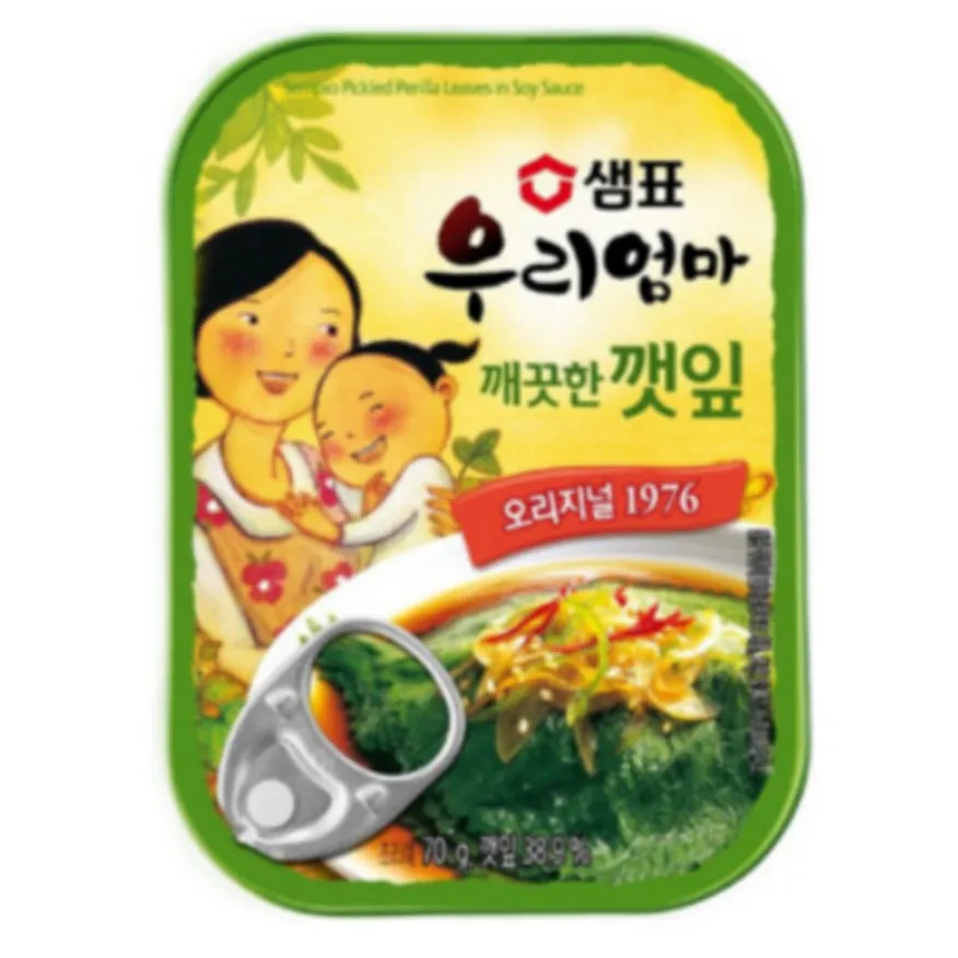 우리엄마 깻잎 깨끗한 맛 70G 샘표 이미지