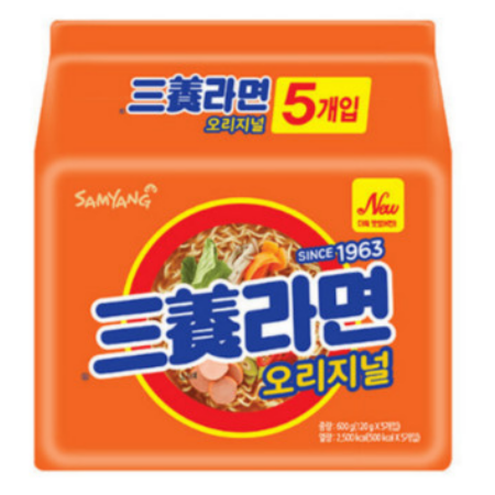 삼양라면 멀티팩 120G X 5개입 삼양