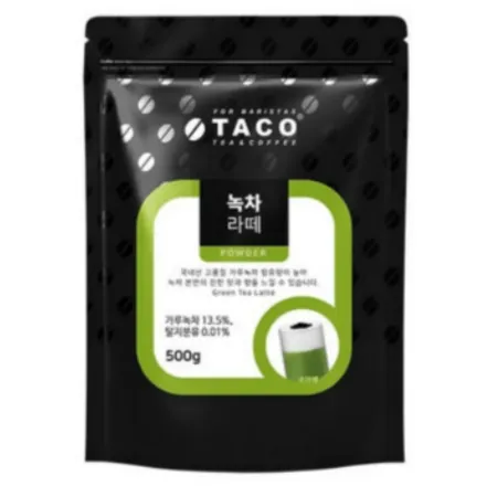 타코 녹차라떼 500G