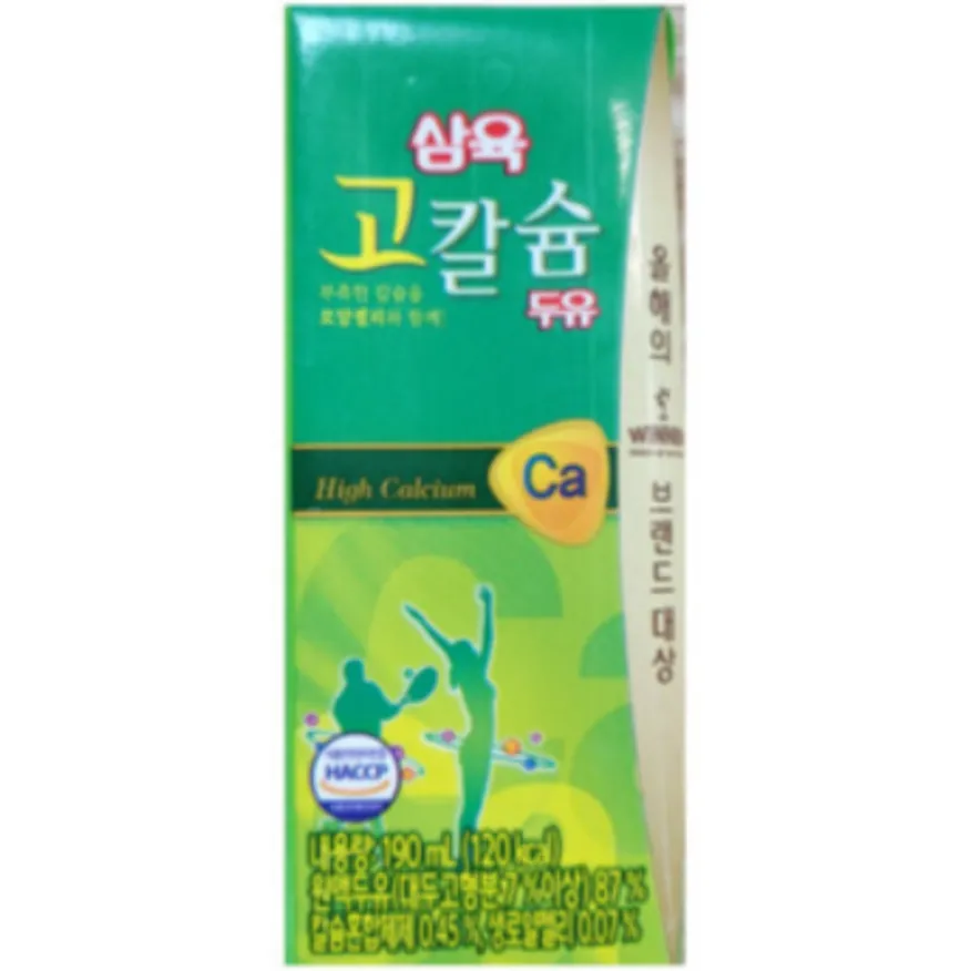 고칼슘 두유 1BOX 190ML X 24개입 삼육 이미지
