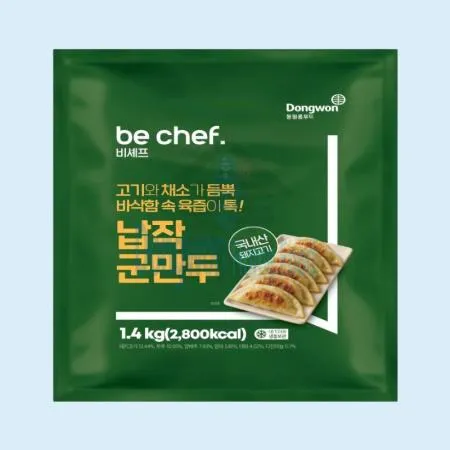 동원 홈푸드 비셰프 납작군만두 1.4kg 육즙가득 이미지
