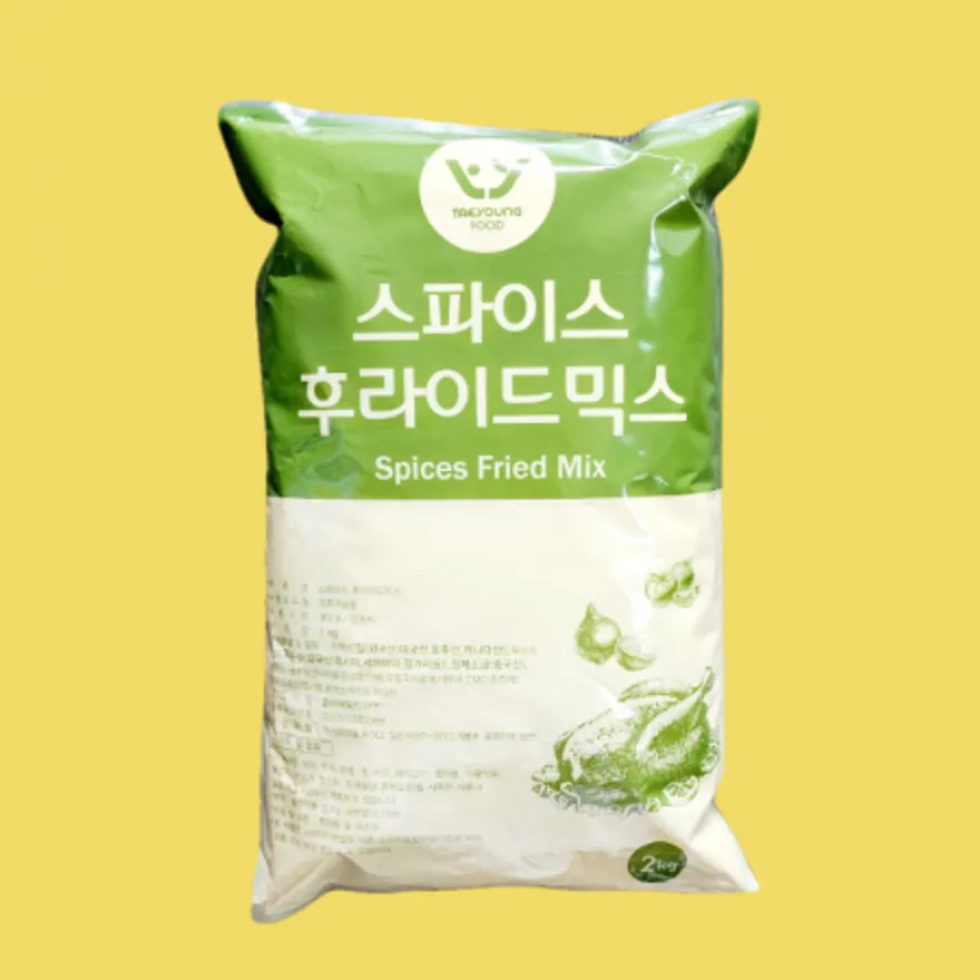 태영식품 치킨파우더 스파이스 후라이드믹스 2KG 매콤한맛 이미지