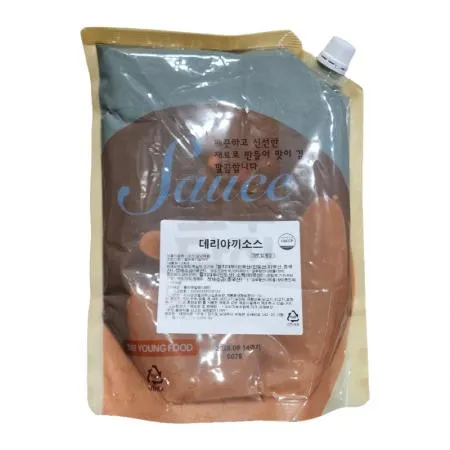 태영식품 데리야끼소스 2KG 진한 간장타입 짭쪼름한맛 꼬치요리용