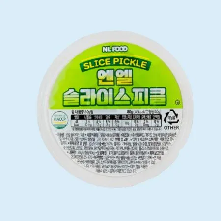 모두닭집 소용량 일회용 엔엘푸드 슬라이스 피클 80g 28개 낱개포장 오이피클 배달용 컵피클 이미지