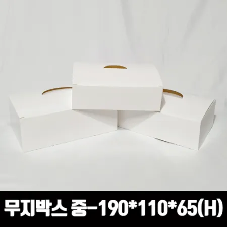특가 화이트지 무지 크라프트 치킨박스 중 7/8호 한마리 200매 상자 닭강정 포장용기