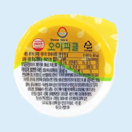 모두닭집 소용량 일회용 새찬 오이피클 80g 28개 낱개포장 슬라이스 피클 배달용 컵피클