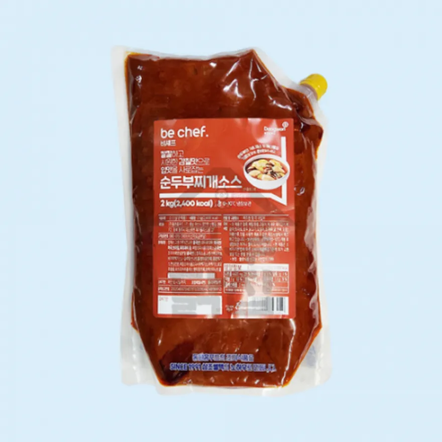 동원 홈푸드 비셰프 순두부찌개소스 2kg 순두부찌개양념 양념장 이미지