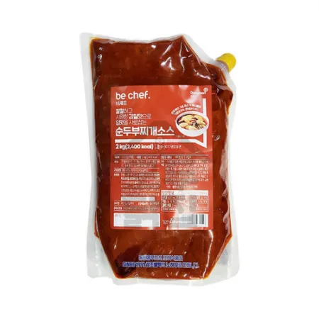 동원 홈푸드 비셰프 순두부찌개소스 2kg 순두부찌개양념 양념장 이미지