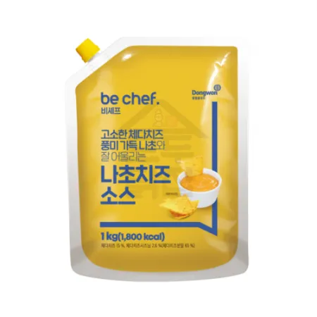 동원 홈푸드 비셰프 나초치즈소스 1kg 나쵸 체다치즈 이미지