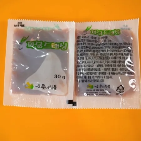 뫼루니식품 봉지 일회용 겨자 파닭소스 사과맛 30g 300매 이미지