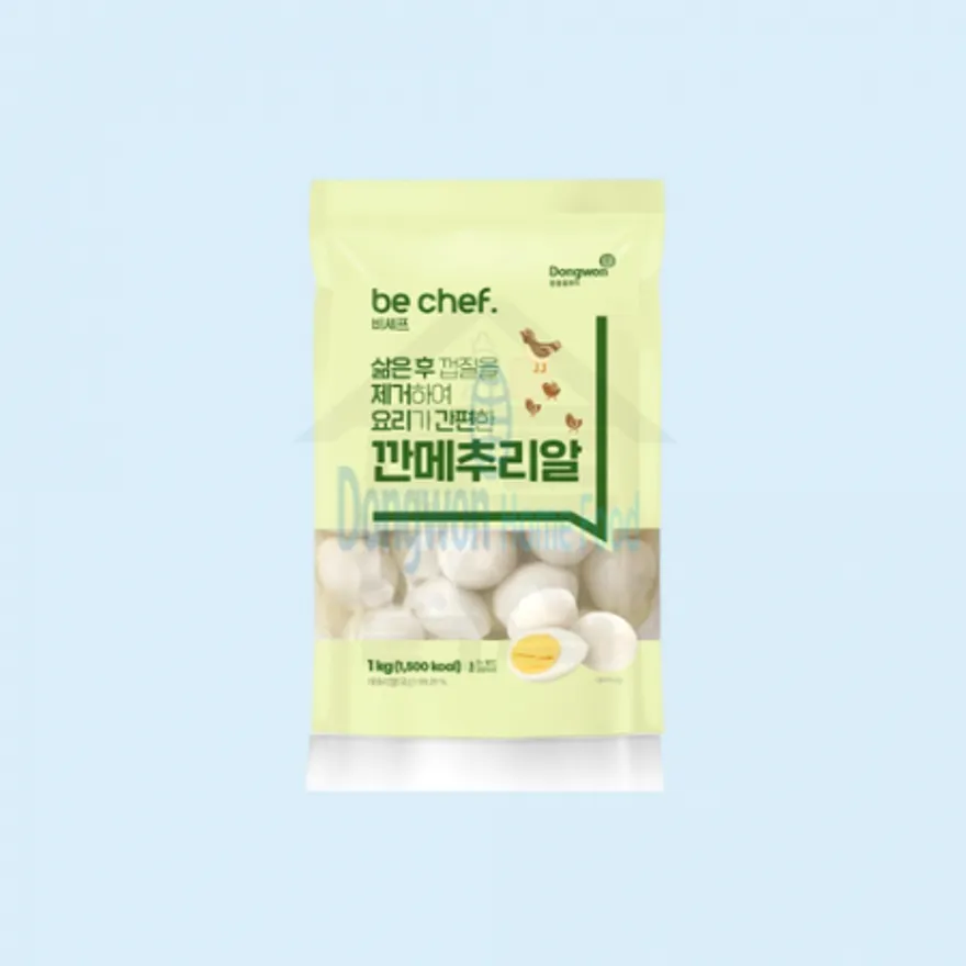 동원 홈푸드 비셰프 깐계란 1kg 3개 국산 간편하게 조리하는 깐메추리알 이미지