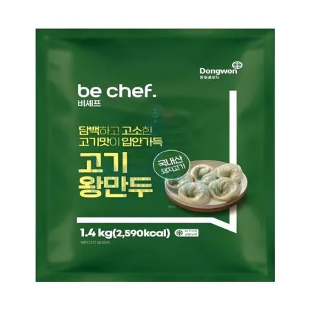 동원 홈푸드 비셰프 고기왕만두 1.4kg 이미지