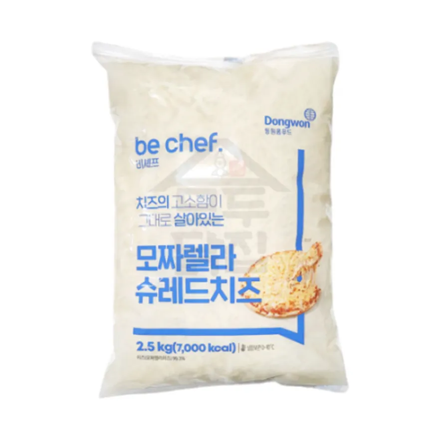 동원 홈푸드 비셰프 모짜렐라 슈레드치즈 2.5kg 피자치즈 자연치즈 이미지