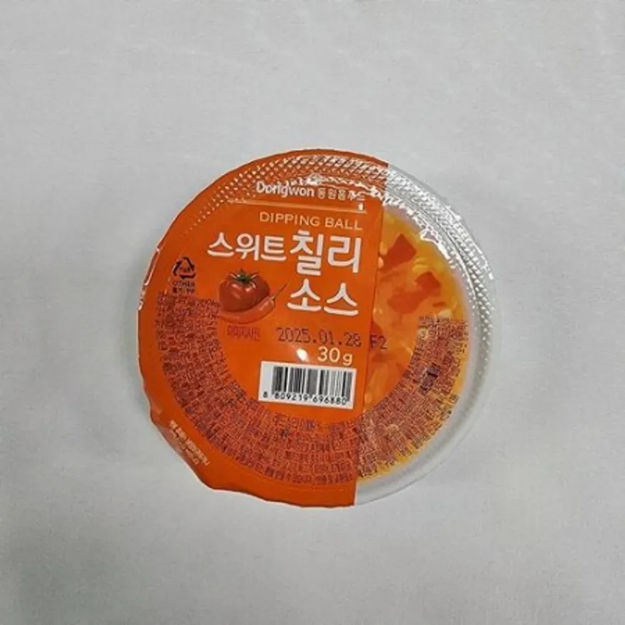 동원 홈푸드 비셰프 디핑소스 일회용 스위트칠리소스 32개 디핑볼 이미지