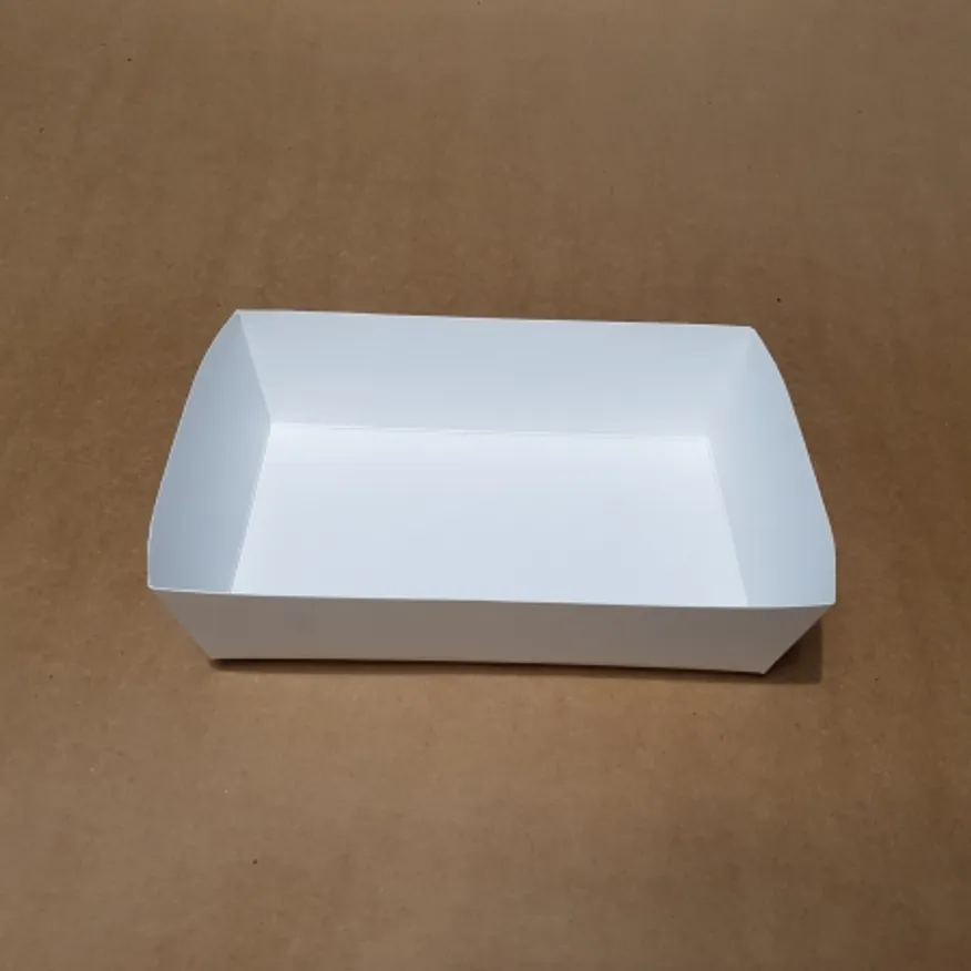 치킨트레이 대2 한마리용 200매 210x130x55 mm 종이 포장 용기 속지 이미지