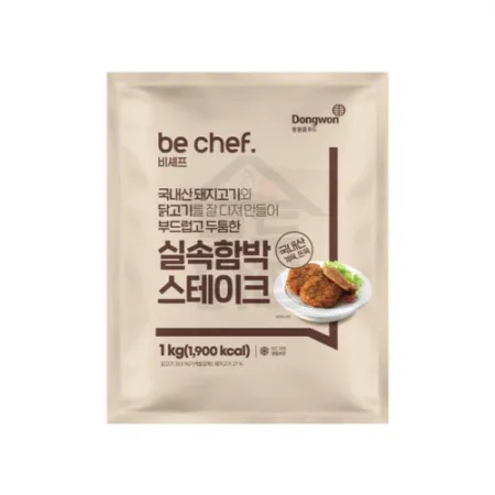 동원 홈푸드 비셰프 알뜰형 실속함박스테이크 1kg 냉동 이미지