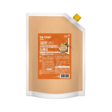 동원 홈푸드 비셰프 사우전아일랜드드레싱 2kg 샐러드 샌드위치 이미지