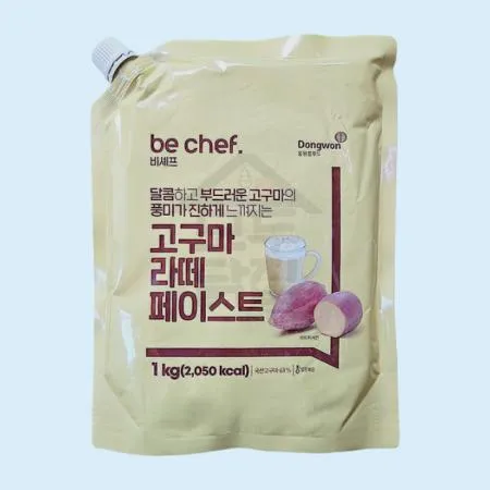 동원 홈푸드 비셰프 고구마라떼 페이스트 1kgX10봉지 BOX 이미지