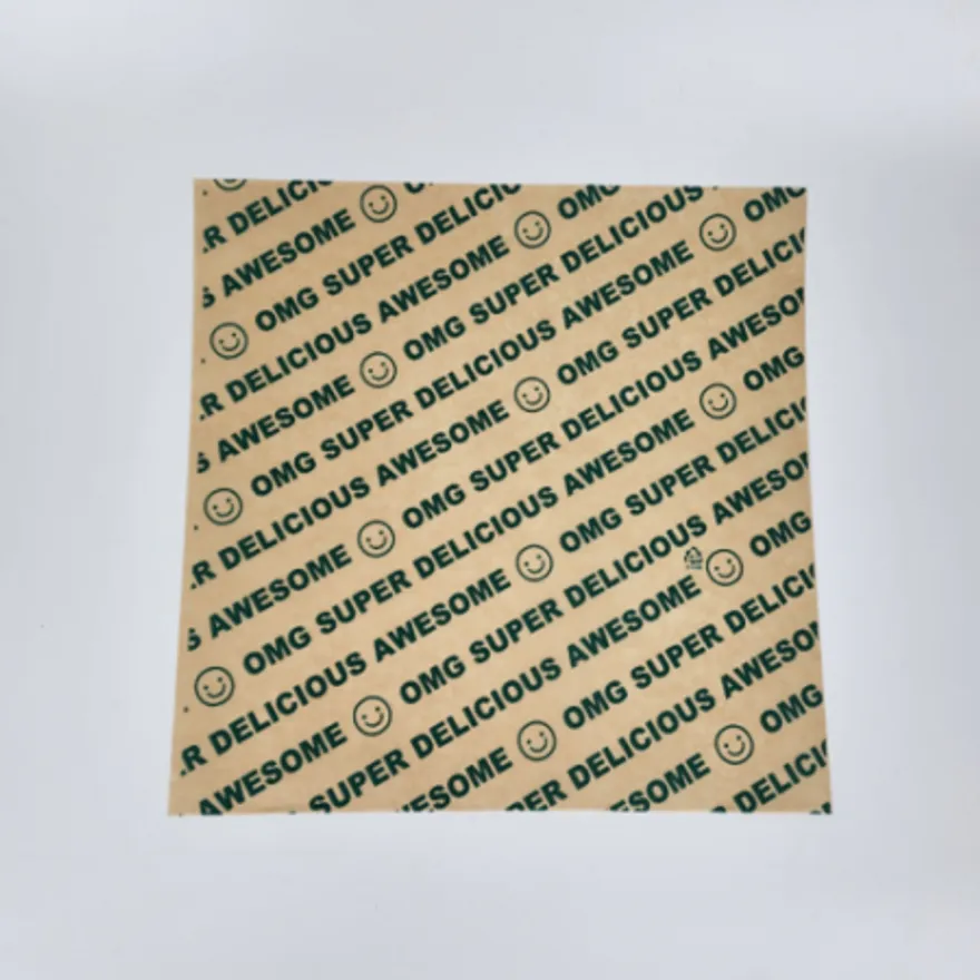 크라프트 코팅지 30x30cm 500매 유산지 노루지 식품지 햄버거포장지 PE코팅지 이미지