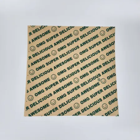 크라프트 코팅지 30x30cm 500매 유산지 노루지 식품지 햄버거포장지 PE코팅지 이미지
