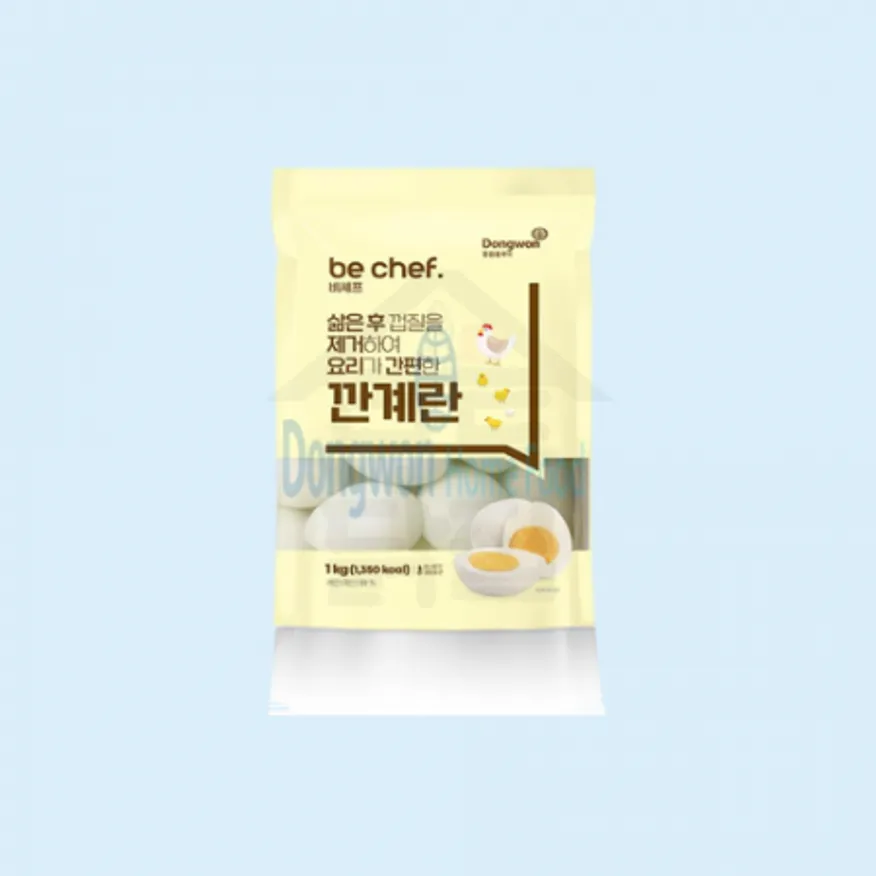 동원 홈푸드 비셰프 깐계란 1kg 국산 약 20알 간편하게 조리하는 깐메추리알 약 100알 이미지