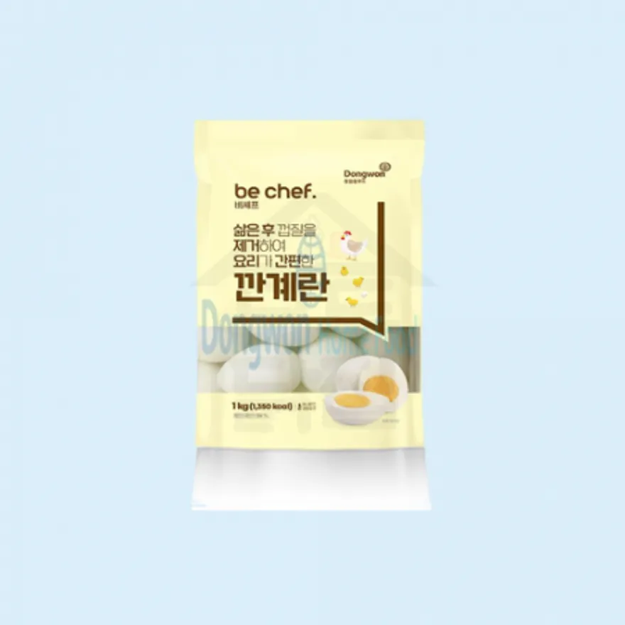동원 홈푸드 비셰프 깐계란 1kg 국산 약 20알 간편하게 조리하는 깐메추리알 약 100알 이미지