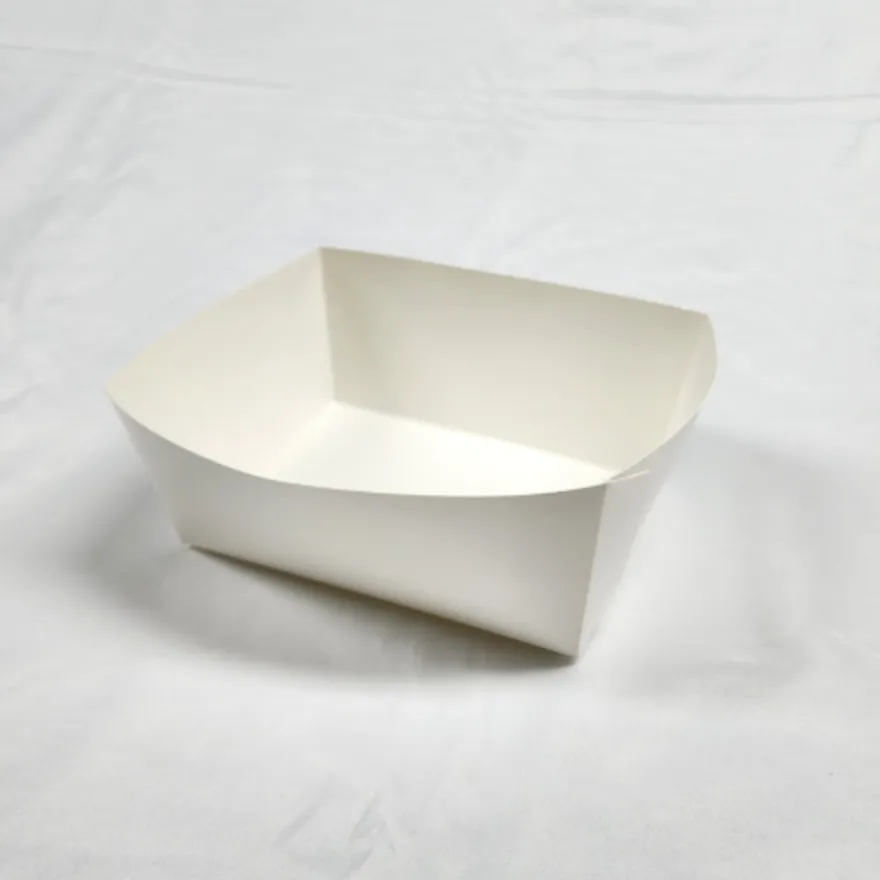 치킨트레이 반반 특특대 반마리용 200매 120x70x80 mm 종이 포장 용기 속지 이미지