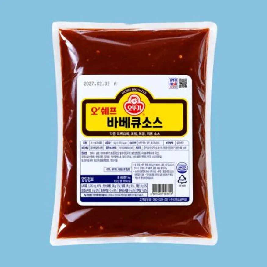 오뚜기 오쉐프 바베큐소스 1KG 각종 육류요리 이미지