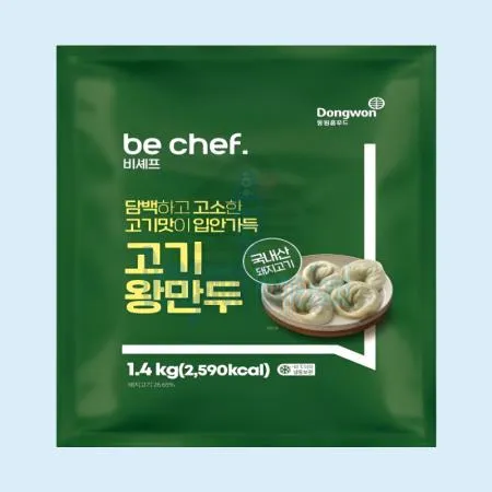 동원 홈푸드 비셰프 고기왕만두 1.4kg 이미지