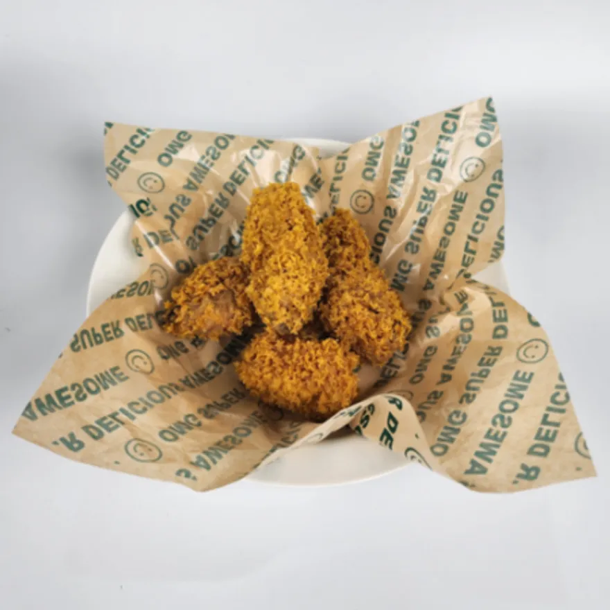 크라프트 코팅지 30x30cm 500매 유산지 노루지 식품지 햄버거포장지 PE코팅지 이미지