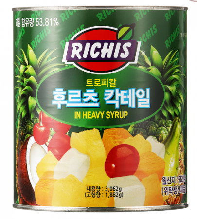 리치스 후르츠 칵테일 3kg