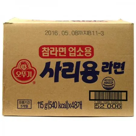 오뚜기 라면사리 (115g x 48입,벌크) 업소용 BOX