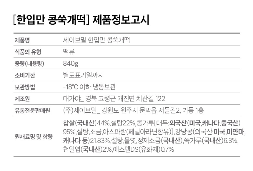 상품정보제공고시