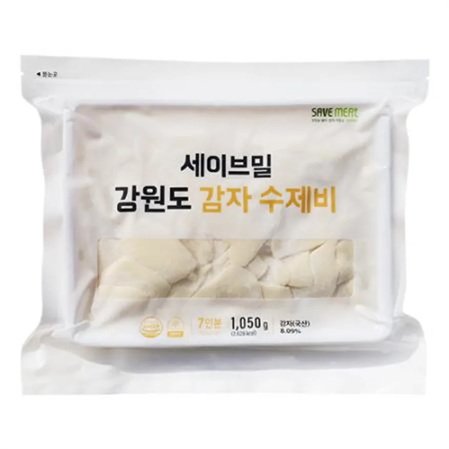 ★무료배송/재구매↑★ 강원도감자 수제비 7인분*10 + 혼합소스 7팩*10 이미지