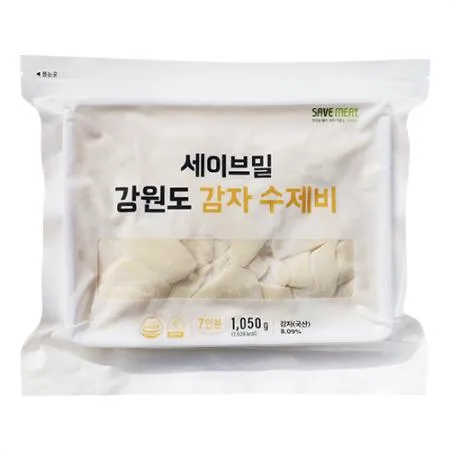 ★무료배송/재구매↑★ 강원도감자 수제비 7인분*10 + 혼합소스 7팩*10 이미지